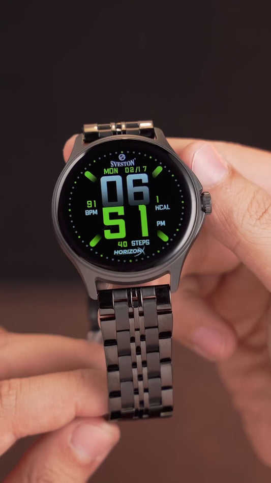 HorizonX Chain Smartwatch with free silicon strip